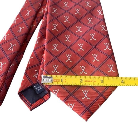 Pre Owned Men’s Lands’ End Tie Neck Tie Necktie 100% Silk Handmade in Italy - Picture 5 of 5